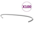 thumbnail image 1 of vidaXL Gabion Hooks 100 pcs Galvanised Steel 40 cm, 1 of 2