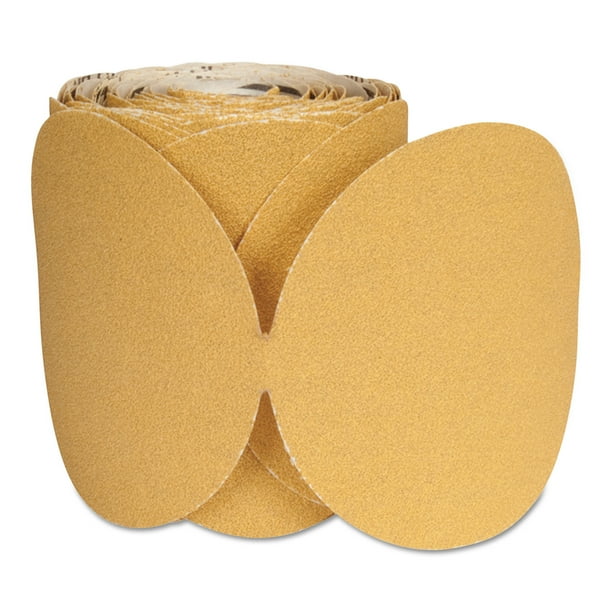 Norton Stick and Sand Paper Discs, Aluminum Oxide, 6 in Dia., 80 Grit