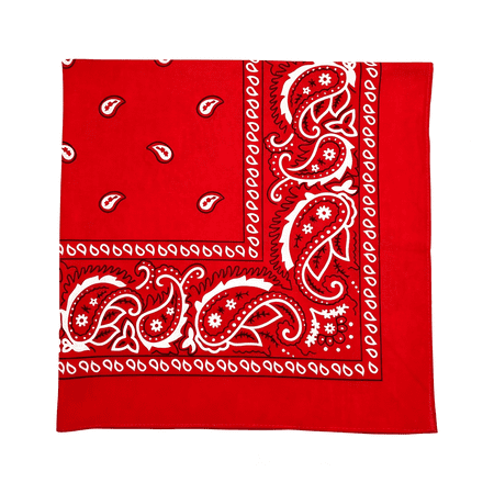 TELOLY Extra Large Bandana 27” X 27” 100% Cotton for Men & Women Paisley Handkerchief Headband Scarf Jumbo Bandanas Classic Extra Large Bandanas