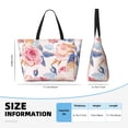thumbnail image 4 of PAYOHTO Roses Birds Large Beach Tote Bags for Womens Mens Sandproof Swim Pool Bag with Zipper for Travel Vacation, 4 of 7