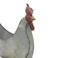 thumbnail image 6 of DecMode 12" x 16" Gray Metal Rooster Planter, 6 of 10