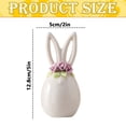 thumbnail image 3 of XJGHHSY Mini Ceramic Rabbit Figurine, Porcelain Easter Bunny Decorations for Home, Tabletop ornament, Tea Ceremony Pet,White, 3 of 4