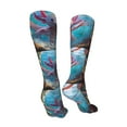 thumbnail image 3 of Pofeuu Cute Underwater Axolotl Print Stockings, Adult Running Hiking Socks for Youth and Adult-One Size, 3 of 8