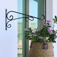 thumbnail image 6 of Plant Hanger Wall Hooks for Hanging Plant Bracket for inside outside Use Sturdy Bird Feeders, Lanterns, Sconces, and Wind Chimes 2-Pack 06, 6 of 8