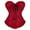 RD2, variant on oqasdz Women's Satin Corset Top Lace up Boned Overbust Bustier Court Style Gothic Fashion Bodyshaper Tops, S