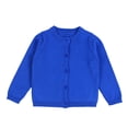 thumbnail image 2 of KYAIGUO Baby Toddler Girls Solid Color Sweater Kids Boys Cardigan Long Sleeve Knit Sweaters Button down Uniform 12M-7Y, 2 of 9