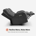 thumbnail image 5 of MCombo Power Recliner Loveseat Sofa with Adjustable Headrest, Heat and Vibration, 64.6" Fabric Electric Reclining Loveseat with USB Charge Ports for Living Room 6855, 5 of 8