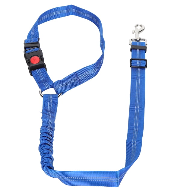Cinturón De Seguridad Para Mascotas, Correa Para Mascotas, Cinturón De Seguridad Reflectante Para Perros, Cinturón De Seguridad Para Perros Ajustado Para Caminar Con Perros Al ANGGREK Azul