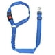 thumbnail image 1 of Cinturón de seguridad ajustable para mascotas con reposacabezas, correa reflectante de nailon para coche, color azul, 1 of 14