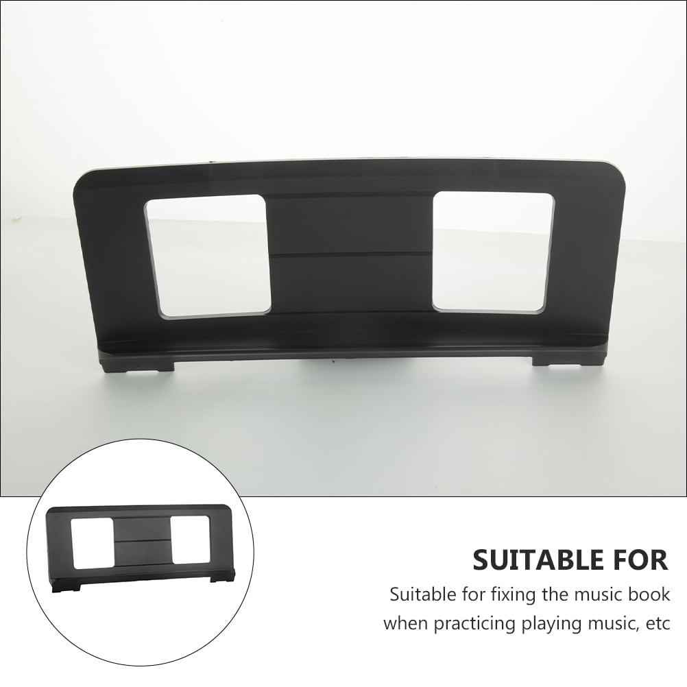 2-Pack Black Electronic Music Stand Covers for Piano, Adjustable 3.5x21x49.5CM, Portable and Music Sheet Holders