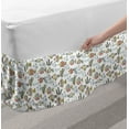 thumbnail image 2 of Aquarium Bed Skirt, Nursery Theme Inspired Image with Colorful Fishes Algae and Bubbles, Elastic Bedskirt Dust Ruffle Wrap Around for Bedding Decor, 4 Sizes, White and Multicolor, by Ambesonne, 2 of 2
