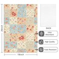 thumbnail image 2 of 2 Pcs Pioneer Flower Floral Print Pattern Kitchen Towels, Funny Microfiber Dish Towel Set, 18" X 26" Tea Towels, 2 of 6