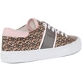 thumbnail image 3 of Guess Ester Women's Low Top Lace Up Synthetic Casual Trainers In Brown Size 5.5, 3 of 6