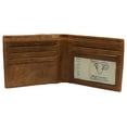 thumbnail image 3 of USA RFID Mens Wallet Slim Passcase Bifold with ID Window & Gift Box US Design, 3 of 18
