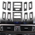 thumbnail image 7 of 5Pcs Carbon Fiber Central AC Vent Outlet Cover Trim For E90/92/93 2005-2012, 7 of 7