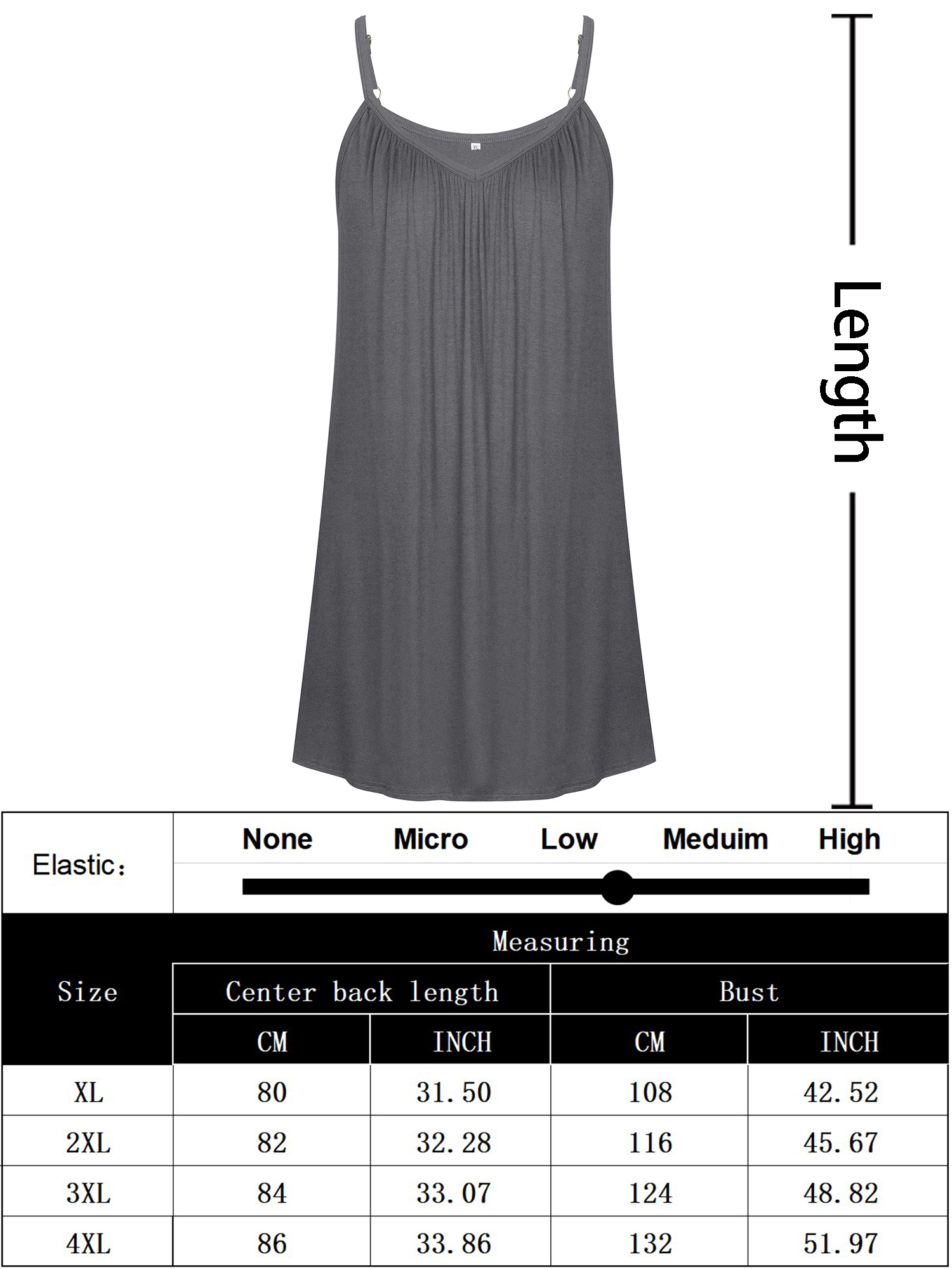 Chama Womens Plus Size Chemise Soft Sexy Sleepwear Pleated Nightgowns Loungewear for Women