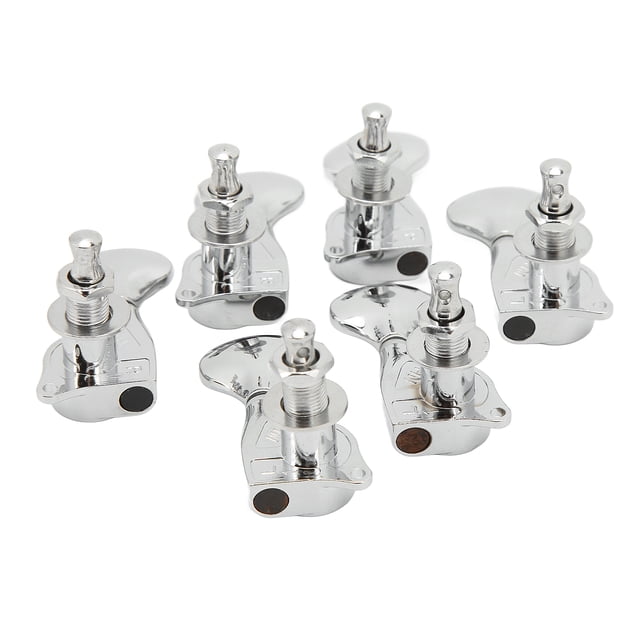 Juego de Perillas de Afinadores de Guitarra ANGGREK Plata