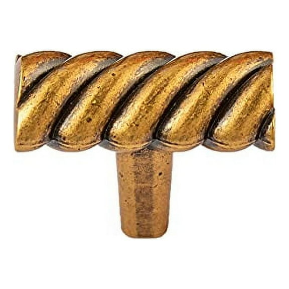 Utopia Alley Naples Cabinet Ring Pull Knob - Decorative Cabinet Drop Pull Knobs- Vintage Cabinet Hardware with Hand Finished Antique European Brass - Metal Drawer Pull Knobs 1.48"