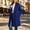 Blue, variant on Kttectoa Coat for Women Fall Winter Wool Tweed Mid Long Open Front Coat Solid Refined Commuter All Match Outwear