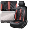 thumbnail image 2 of Car Seat Cover for Ford Mustang mach-e 2022, PU Leather 5 Piece Full Set Scratch & Wear Resistant Protect & Upgrade Car Seats, Red Edge Car Seat Covers, The GT model is not suitable, 2 of 9