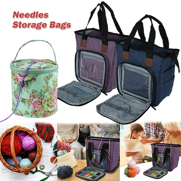 Oxford Cloth Household Knitting Storage Bag Case Wool Crochet Hooks Needles Storage Bags Thread Sewing Kits