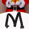thumbnail image 1 of Cinturón de Papá Noel, Cinturón de Papá Noel, Cinturón de Navidad portátil, Cinturón de disfraz para accesorios, Disfraces, Navidad, Actuación escénic Hebilla negra, 1 of 8
