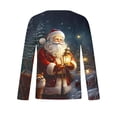thumbnail image 4 of WXLWZYWL Christmas Long Sleeve T-Shirts for Men Funny Xmas Holiday Printed Tops, Vacation Christmas Shirt Crewneck Tees, 4 of 5