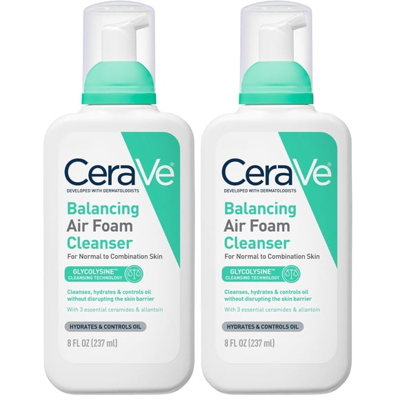 Limpiador Facial Espumoso Equilibrante CeraVe 2x237 ml