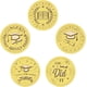 thumbnail image 1 of 625 sobres dorados con sellos adhesivos para birrete de graduación, 5 estilos, 1.5" en relieve, etiquetas redondas autoadhesivas para certificados., 1 of 6