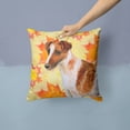 thumbnail image 2 of Fall Design with Dog Fabric Decorative Pillow, 2 of 4