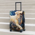 thumbnail image 2 of Lsque Vintage Starry Sky Labrador Printed Luggage Cover, Travel Luggage Protector,Scratch and Dirt Resistant, Fits 18-32 Inch Luggage - X-Large, 2 of 9