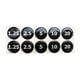 thumbnail image 1 of Etiquetas para apilar pesas para soportes de discos, pegatinas con fondo negro y números blancos para equipos de fitness., 1 of 9