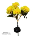 thumbnail image 3 of JZCHUNTOY Solar Powered Artificial Carnation Ground Light, 7 Fork LED Fake Flower Lawn Lamp, IP65 Waterproof Landscape Light, Decorative Pathway Light for Garden, Yard and Patio, 3 of 6