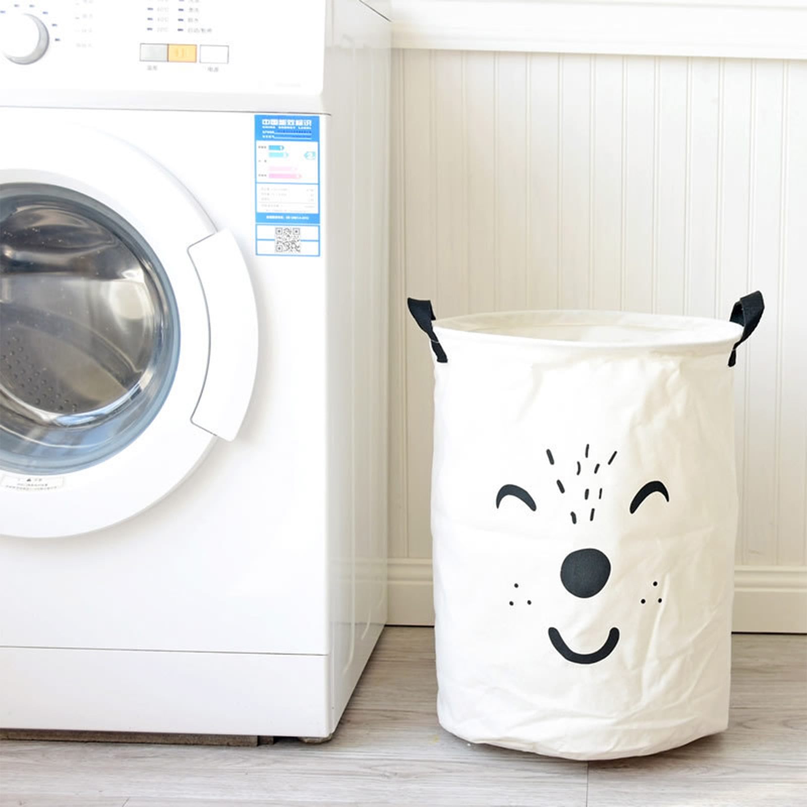 Yubatuo Laundry Hamper Canvas Fabric Lightweight Storage Basket/Toy