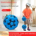 thumbnail image 1 of Red PU High-Elasticity Stress Relief Bouncy Ball – Durable, All-Age Fun Toy for Stress Management, Kids Play & Exercise – Lively Bouncing Experience, Long-Lasting Entertainment Tool (0013), 1 of 5