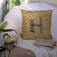 thumbnail image 3 of Carolines Treasures CJ2004-HPW1414 Letter H Musical Instrument Alphabet Canvas Fabric Decorative Pillow, 3 of 4