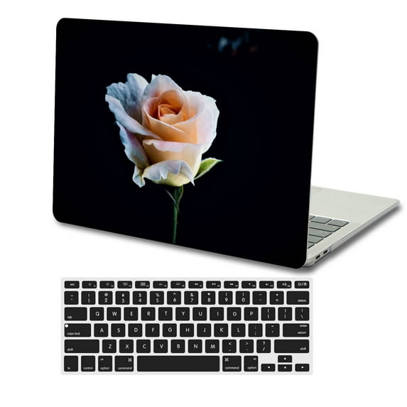 KSK KAISHEK Hard Case Cover Compatible with MacBook Pro 14 inchs 2023 2022 2021 M2 A2779 A2442 M1 + Black Keyboard Cover, Rose series 0893