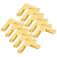 thumbnail image 1 of OULII 10Pcs Book Scrapbook Box Corner Protectors Golden Iron for Decorative Use Back to School, 1 of 8