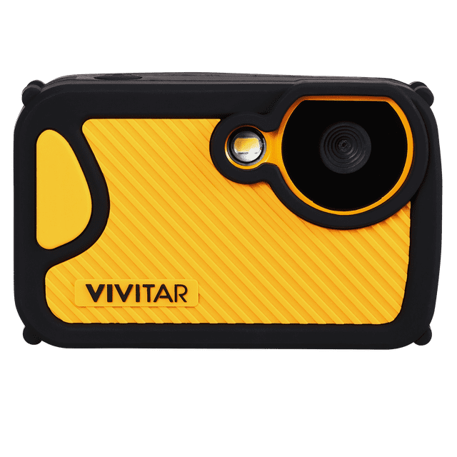Vivitar 20MP Waterproof Digital Camera with 2.0-Inch Screen and 4× Digital Zoom, Yellow