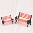 thumbnail image 2 of destyer Miniature Chair Mini Desk Space Saving Festival Accessories Entertainment Fine Workmanship Compact Size Doll Bench DIY Prop Large, 2 of 9