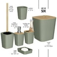 thumbnail image 2 of Virtu 6 Piece Bamboo Bathroom Sets, Sage Green Bathroom Accessories Set for Minimalistic Bathroom Décor, 2 of 6