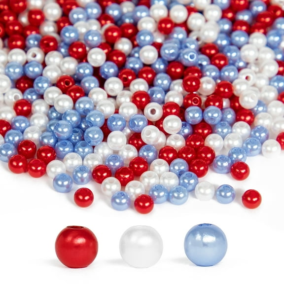 Cousin DIY 3600 Piece Patriotic Jewelry Kit with Acrylic Bead Mix