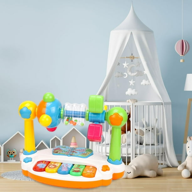Juguete Musical para bebé Montessori, juguetes de actividad sensorial, instrumento Musical de juguete iluminado para niños mayores de 3 años, regalo Inglés