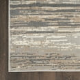 thumbnail image 6 of Nourison Jubilant Striped Grey/Beige 7'10" x 9'10" Area Rug (8x10), 6 of 9