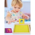 thumbnail image 3 of Montessori Sand Tray Toys Wooden Sand Scraping Box for Writing Letters and Numbers Sand Drawing in A Wooden Sand Tray Educational Toys for Children Wooden Tray and Pencil Sand Box, 3 of 9