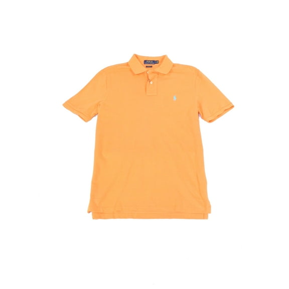 Polo Ralph Lauren Mens Pique Polo Shirt Small Classic Fit Orange S