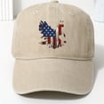 thumbnail image 5 of Myshe United States 250th Anniversary Hat, USA Baseball Cap 1776-2026 American Eagles Hat Patriotic Embroidered Hats for Men Women,White, 5 of 7