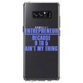 thumbnail image 1 of DistinctInk Clear Shockproof Hybrid Case for Samsung Galaxy Note 8 - TPU Bumper Acrylic Back Tempered Glass Screen Protector - Entrepreneur Because 9 to 5 Ain't My Thing, 1 of 5