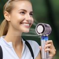 thumbnail image 3 of Handheld Small Fan Rotating Ring Portable Mini Portable Small Mountaineering Buckle Fan 02 Cool Small Window Fan Small Wall Mount Fan Wall Mount Fan Oscillating 18 Fan with Clip for Bed Rechargeable, 3 of 3