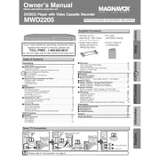 Magnavox MWD2205 DVD/VCR Combo Player (New)